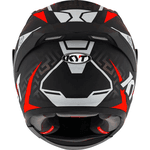 Capacete Kyt Striker 2V Asphalt - Preto Vermelho.