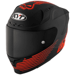 Capacete Kyt Striker 2V Livery Augusto Fernandez Af37 - Preto Vermelho.