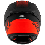 Capacete Kyt Striker 2V Livery Augusto Fernandez Af37 - Preto Vermelho.