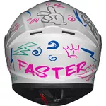 Capacete Race Tech Hit Faster - Branco/Rosa