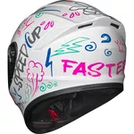 Capacete Race Tech Hit Faster - Branco/Rosa