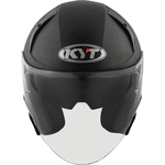 Capacete Kyt TTR-Jet Plain Ice Matt Black - Preto Fosco