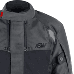 Jaqueta Asw Tsunami - Chumbo Preto Vermelho.