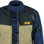 Jaqueta Asw Tsunami - Azul Preto Areia Laranja.