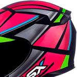 Capacete Asx Eagle Explorer - Preto Rosa Prata