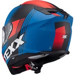 Capacete Texx Kaiman Track - Vermelho Preto Azul Fosco