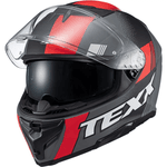 Capacete Texx Kaiman Track - Vermelho/Preto/Cinza Fosco