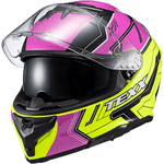 Capacete Texx Kaiman Teaser - Rosa Preto Verde