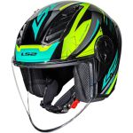 Capacete Ls2 Of616 Airflow 2 Draze - Preto/Amarelo 