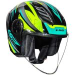 Capacete Ls2 Of616 Airflow 2 Draze - Preto/Amarelo 