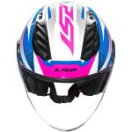 Capacete Ls2 Of616 Airflow 2 Draze - Branco/Azul/Rosa