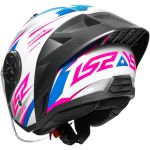 Capacete Ls2 Of616 Airflow 2 Draze - Branco/Azul/Rosa