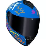 Capacete Race Tech Hit Faster - Azul/Amarelo