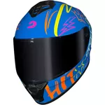 Capacete Race Tech Hit Faster - Azul/Amarelo