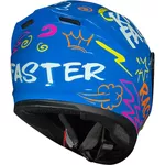 Capacete Race Tech Hit Faster - Azul/Amarelo