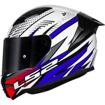 Capacete Ls2 Ff810 Vigo Flight - Branco/Azul/Vermelho