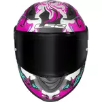 Capacete Infantil Ls2 Ff812 Kid Cyberg - Lilas/Azul