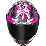 Capacete Infantil Ls2 Ff812 Kid Cyberg - Lilas/Azul