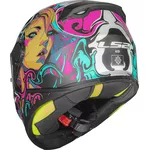 Capacete Infantil Ls2 Ff812 Kid Cyberg - Lilas/Azul