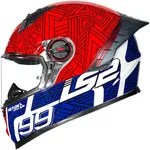 Capacete Ls2 Ff358 Pro Tiempo - Vermelho/Azul