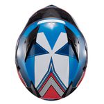 Capacete Texx Strike Superstar - Azul Vermelho Branco