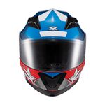 Capacete Texx Strike Superstar - Azul Vermelho Branco