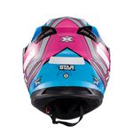 Capacete Texx Strike Superstar - Azul Rosa Branco