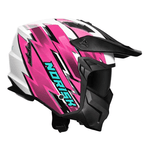 Capacete Norisk Darth 2 Storm - Branco/Rosa