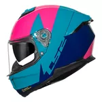 Capacete Ls2 Ff808 Stream II Thunderbiz - Azul/Rosa