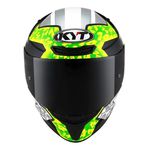 Capacete Kyt Tt Course Arbolino Replica - Prata verde