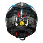 Capacete Norisk Carbon R Rider - Azul Branco