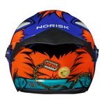 Capacete Norisk Neo (Aberto) Hyena - Azul laranja