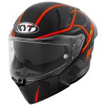 Capacete Kyt R2r Concept - Preto Fosco Vermelho