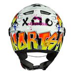 Capacete Norisk Orion (Aberto) Shine - Branco Laranja