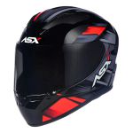 Capacete Asx City Start - Preto/Vermelho/Cinza