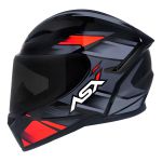 Capacete Asx City Start - Preto/Vermelho/Cinza