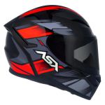 Capacete Asx City Start - Preto/Vermelho/Cinza