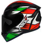 Capacete Asx City Start - Preto/Vermelho/Verde