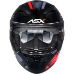 Capacete Asx City Start - Preto/Vermelho/Cinza