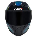 Capacete Asx City Storm - Preto/Tifanny/Amarelo