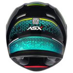 Capacete Asx City Storm - Preto/Tifanny/Amarelo