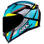 Capacete Asx Eagle Explorer - Preto/Azul/Branco