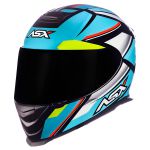 Capacete Asx Eagle Explorer - Preto/Azul/Branco