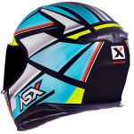 Capacete Asx Eagle Explorer - Preto/Azul/Branco