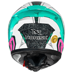 Capacete Norisk Flow Robot - Branco Verde