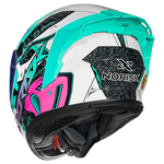 Capacete Norisk Flow Robot - Branco Verde