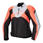 Jaqueta Feminina Alpinestars Feminina Stella t Jaws V4 WP - Preta Cinza Coral