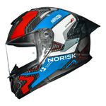 Capacete Norisk Carbon R Rider - Azul Branco