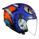 Capacete Norisk Neo (Aberto) Hyena - Azul laranja