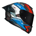 Capacete Norisk Carbon R Rider - Azul Branco